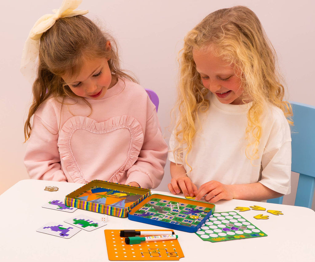Floss & Rock: Magnetic Fun & Games Tin - Dino - 3yrs+