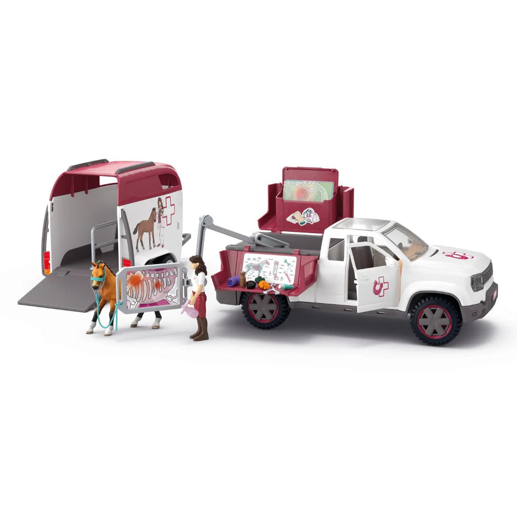 Schleich Horse Club - Mobile Vet with Trailer - 90pc Playset