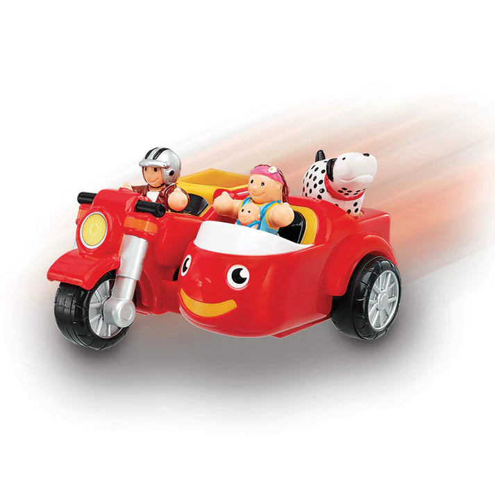 Motorbike Mason and Sidecar Push & Go play set by WOW Toys: 1 - 5yrs