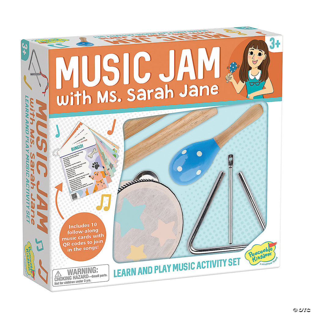 Music Jam with Ms Sarah Jane - Musical Activity Set by Peaceable Kingdom - 3yrs+