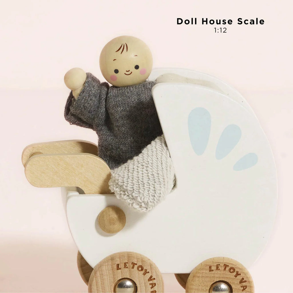 Le Toy Van - Wooden Dolls House Furniture Set - Nursery & Baby set