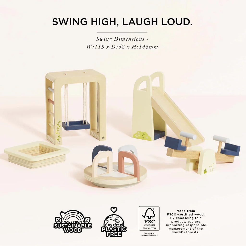 Le Toy Van - Wooden Dolls House Outdoor Play Furniture set