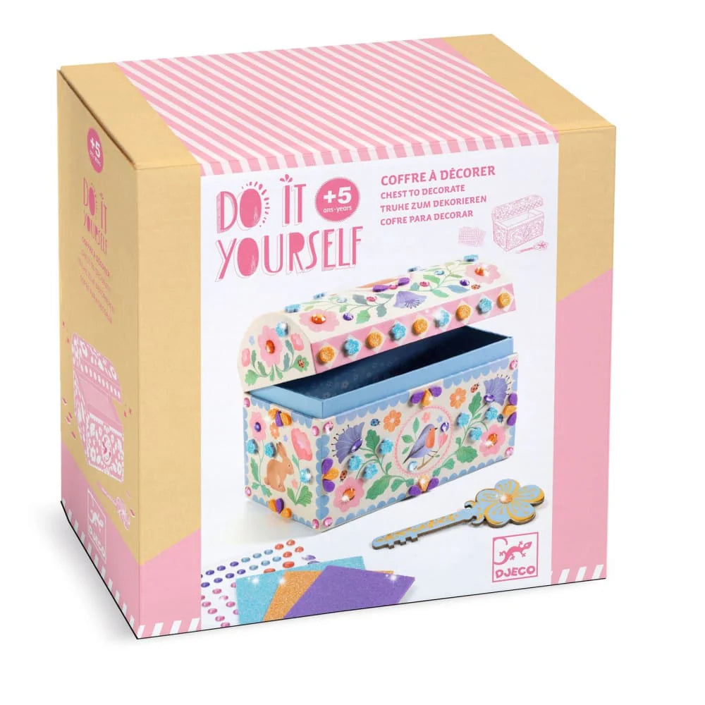 Djeco DIY Craft Kit - Precious Treasure Chest - 5yrs+