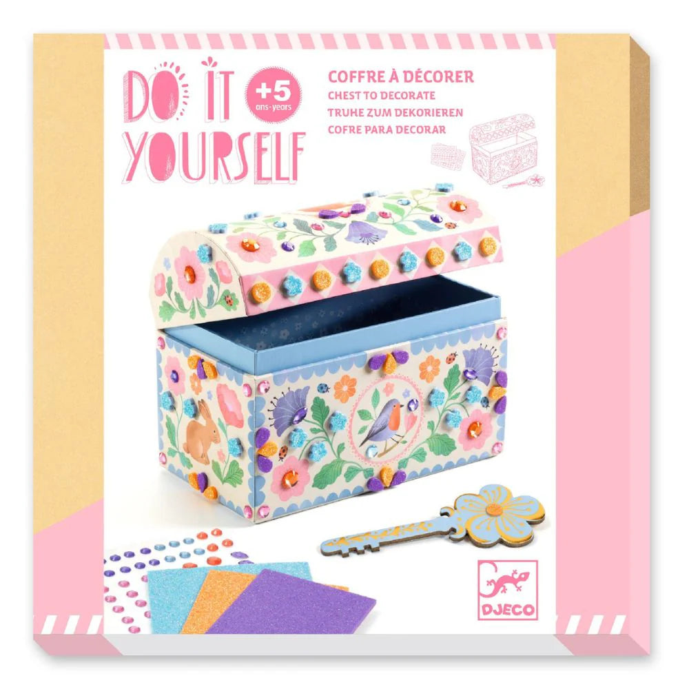 Djeco DIY Craft Kit - Precious Treasure Chest - 5yrs+