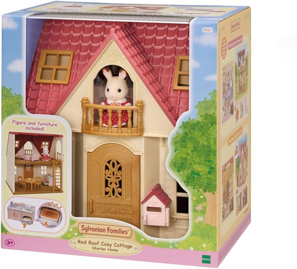 Sylvanian Families: Red Roof Cosy Cottage (incl Rabbit figure and accessories)