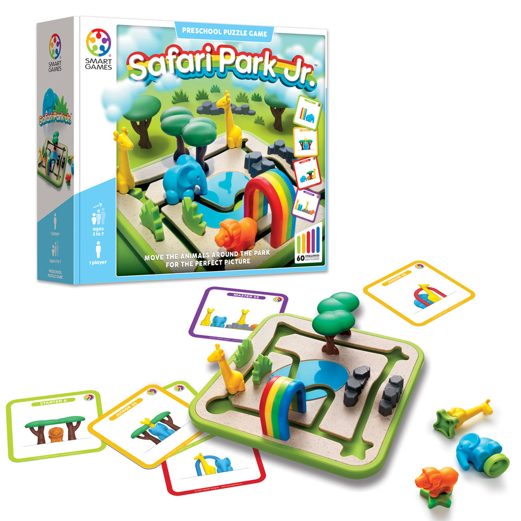 Smart Games - Safari Park Junior - Preschool Puzzle Game - 3yrs+