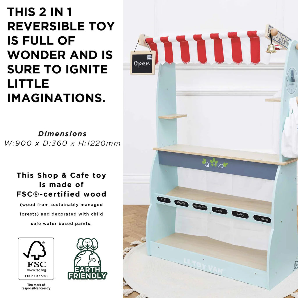 Le Toy Van - Wooden Shop & Café Market Stand