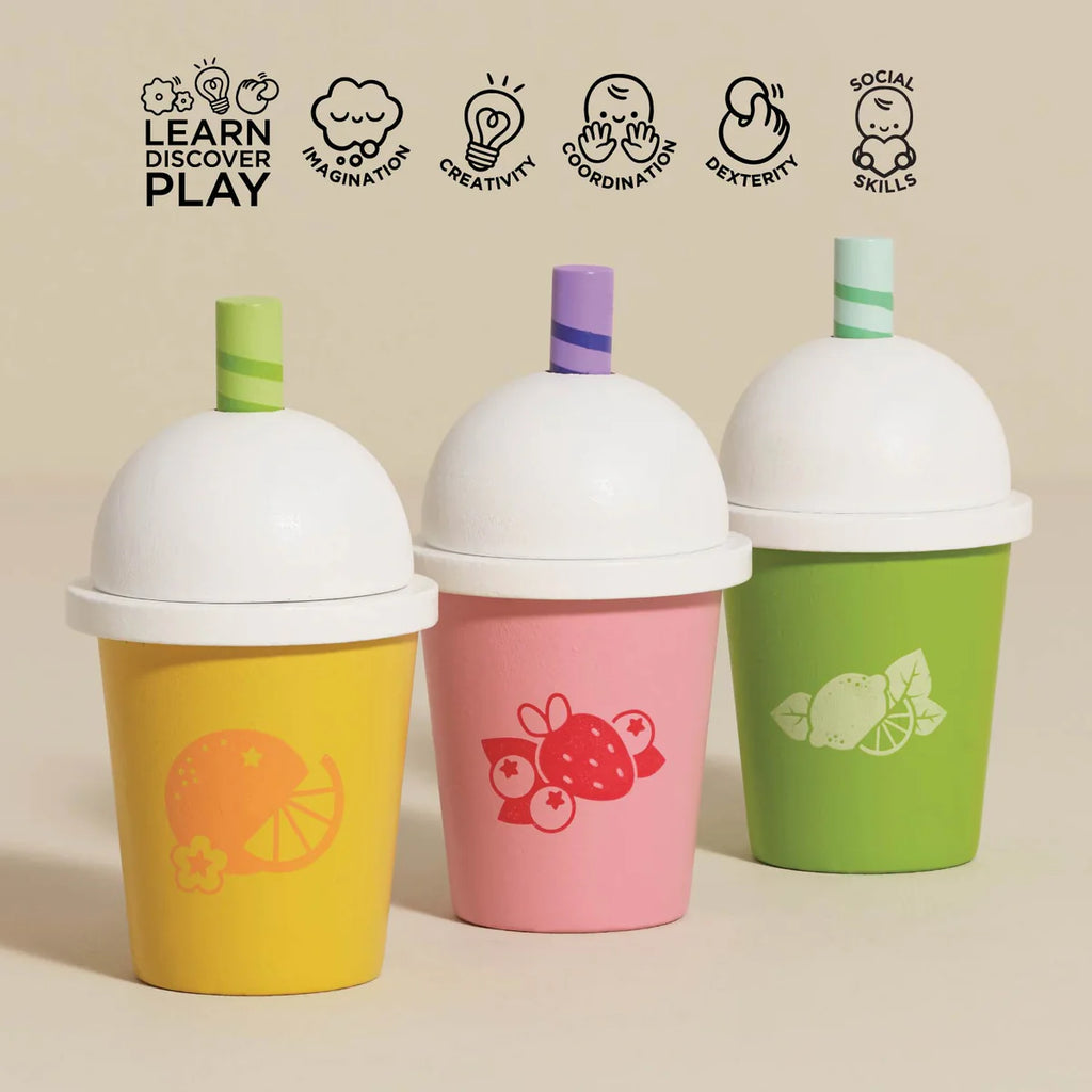 Le Toy Van - Wooden Take Away Smoothie Trio