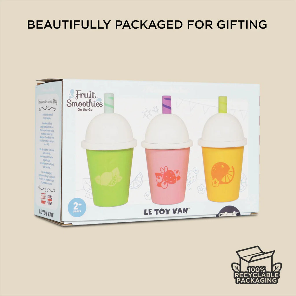 Le Toy Van - Wooden Take Away Smoothie Trio