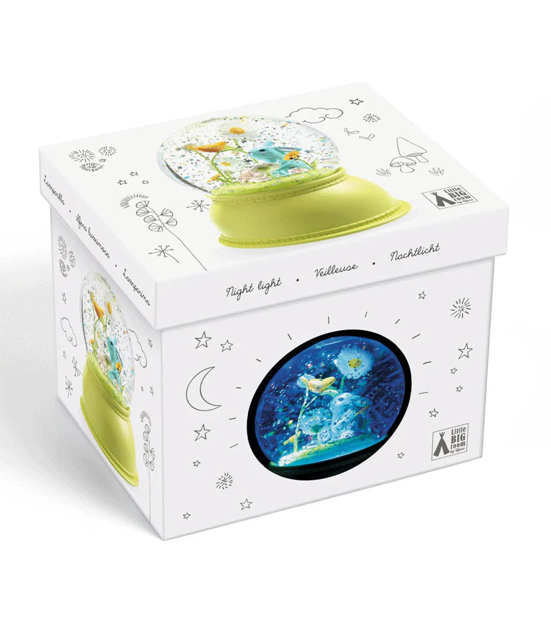 Djeco Snow Globe with Night Light - Bunny