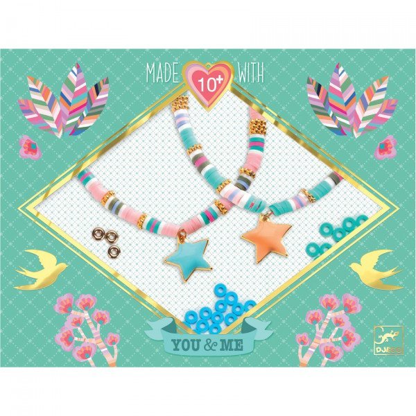 Star Heishi - you and me friendship bracelet kit by Djeco - 8yrs+ - Timeless Toys
