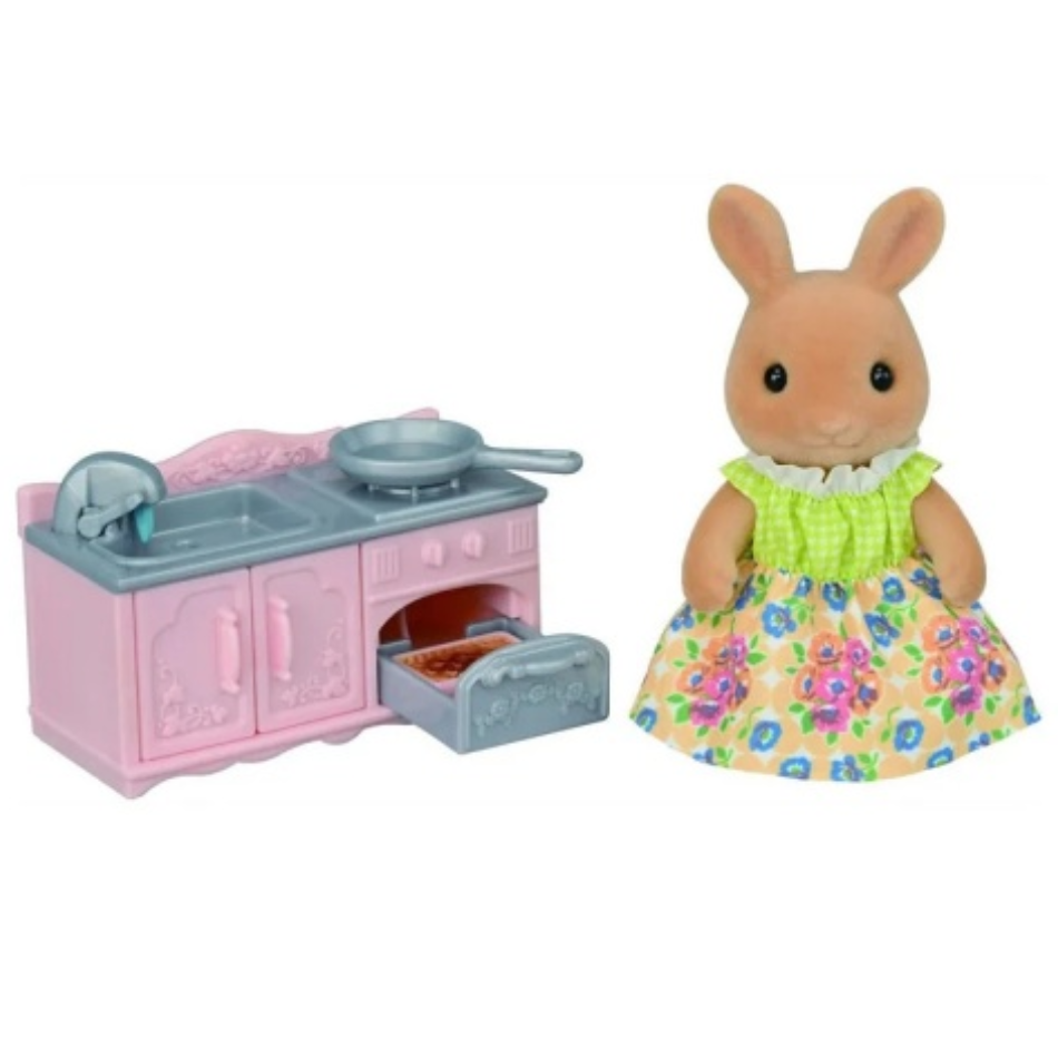 Sylvanian Families: Sunny Rabbit Mother's Cooking Set