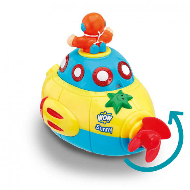 Sunny Submarine Bath Toy by WOW Toys (1 - 5yrs)