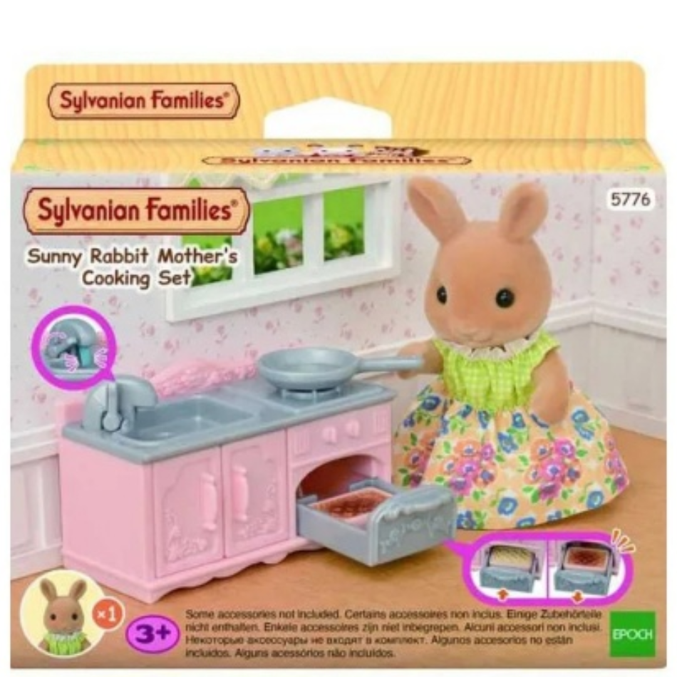 Sylvanian Families: Sunny Rabbit Mother's Cooking Set