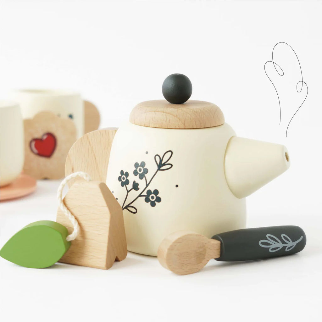 Le Toy Van - 12 pc Wooden Tea Set and Tray