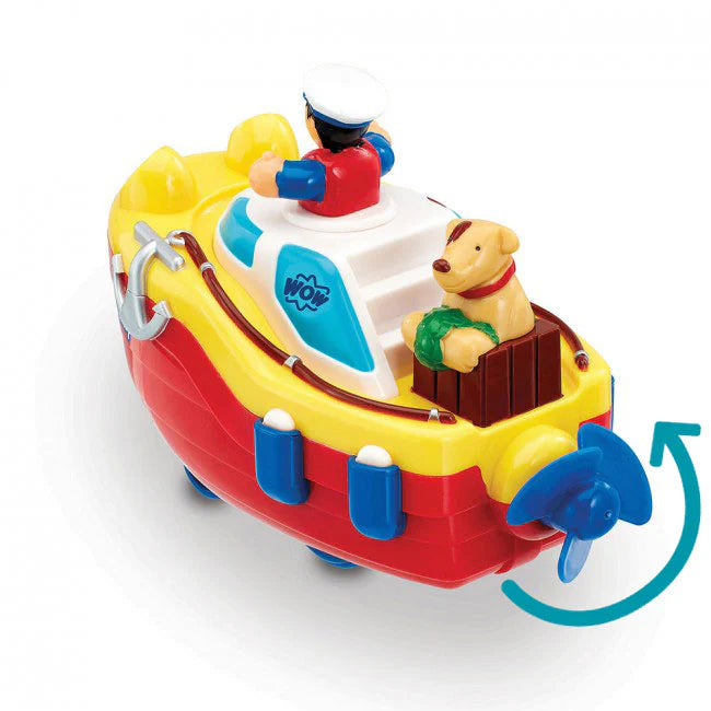 Tommy Tug Boat Bath Toy by WOW Toys (1 - 5yrs)