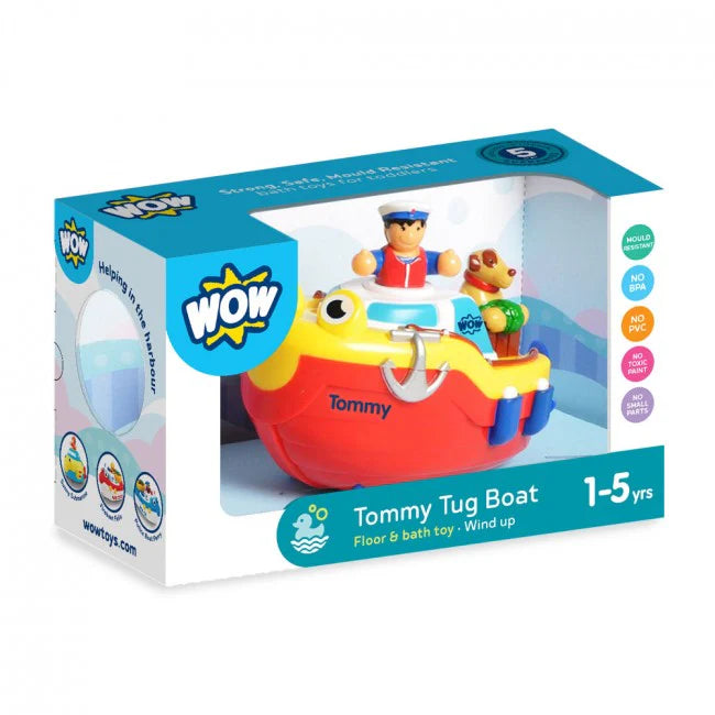 Tommy Tug Boat Bath Toy by WOW Toys (1 - 5yrs)