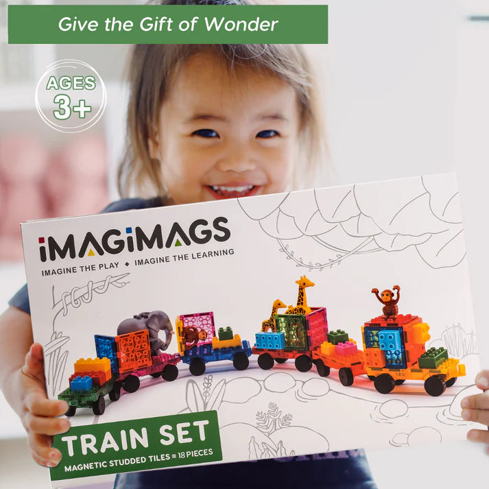 Imagimags Magnetic Train Set - 6 carriages - 18pcs