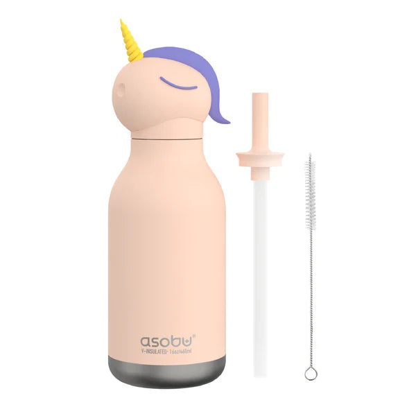 Asobu Besties - Vacuum Sealed 460ml Insulated Water Bottle - Unicorn
