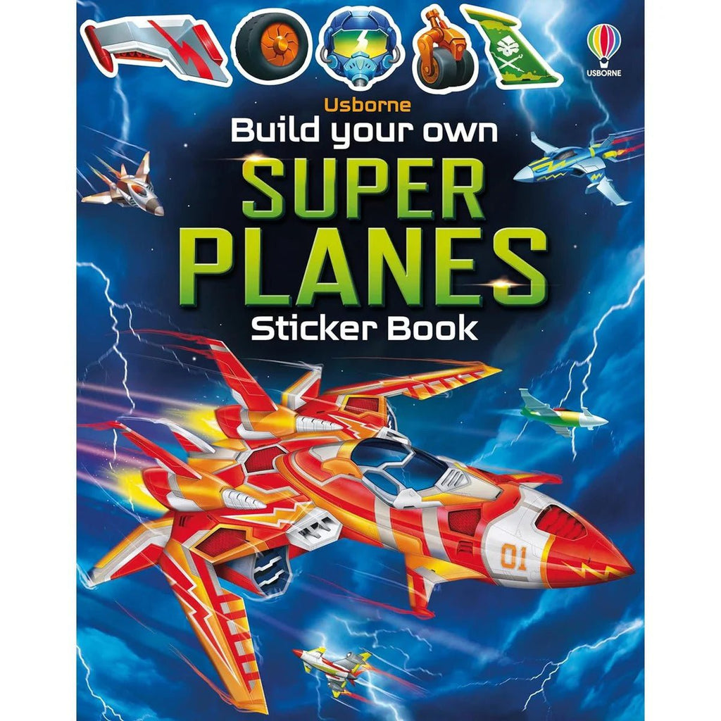 Usborne: Build your own super planes sticker book - 5yrs+ - Timeless Toys