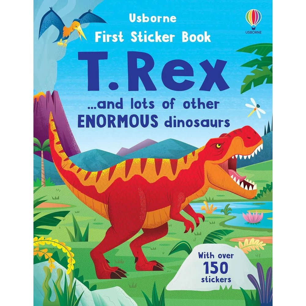 Usborne: First Sticker Book - T-Rex - 3yrs+ - Timeless Toys