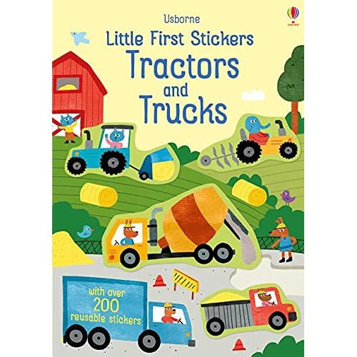 Usborne - Little First Stickers Book - Tractors & Trucks - 3yrs+ - Timeless Toys