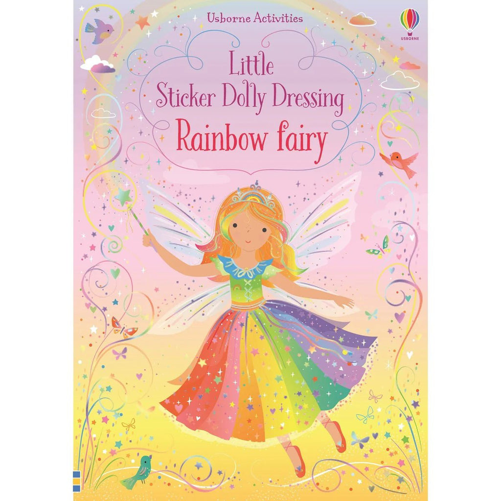 Usborne: Little Sticker Dolly Dressing - Rainbow Fairy - 4yrs+ - Timeless Toys