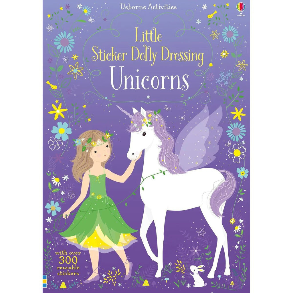 Usborne: Little Sticker Dolly Dressing - Unicorns - 4yrs+ - Timeless Toys