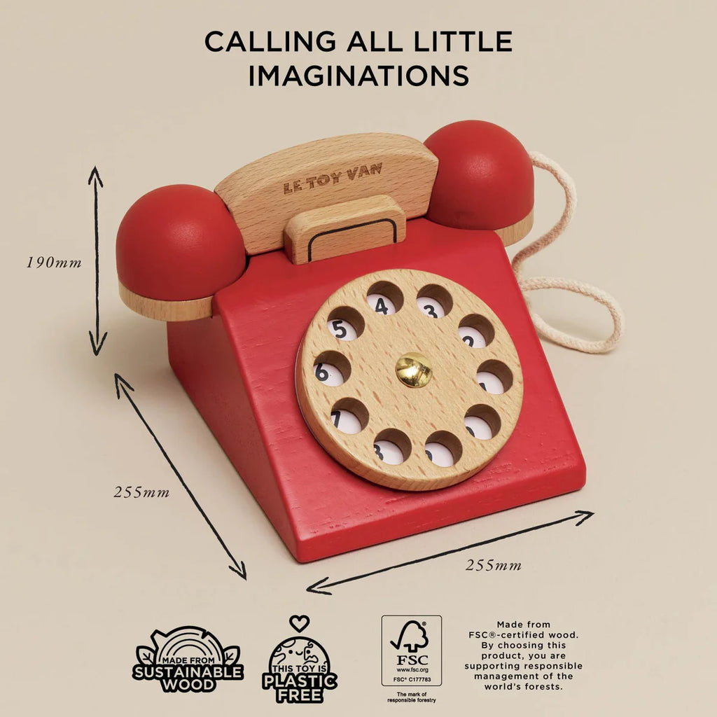 Le Toy Van - Vintage Wooden Phone