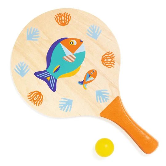 Wooden Beach Tennis Rackets Set - Sea by Djeco – Timeless Toys
