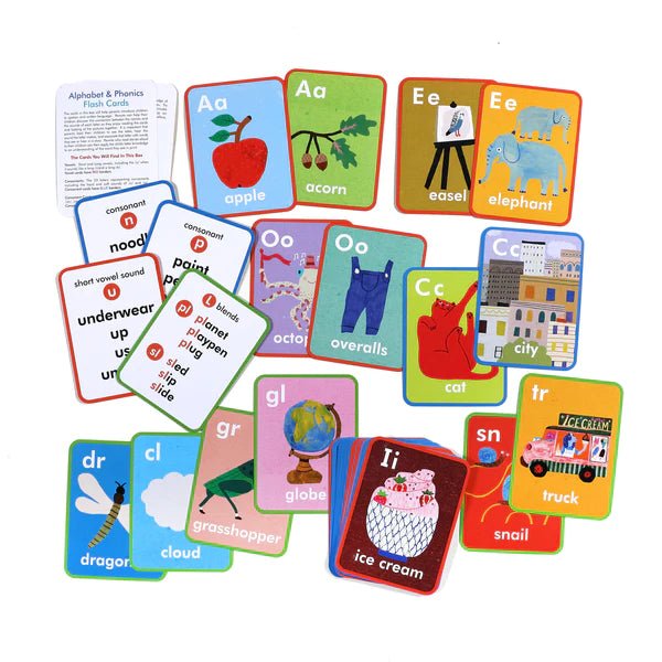 Alphabet & Phonics Flash Cards by eeBoo - Timeless Toys