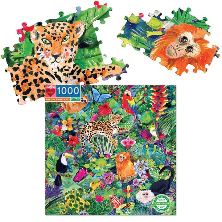 Amazon Rainforest 1000pc Puzzle by eeBoo - Timeless Toys