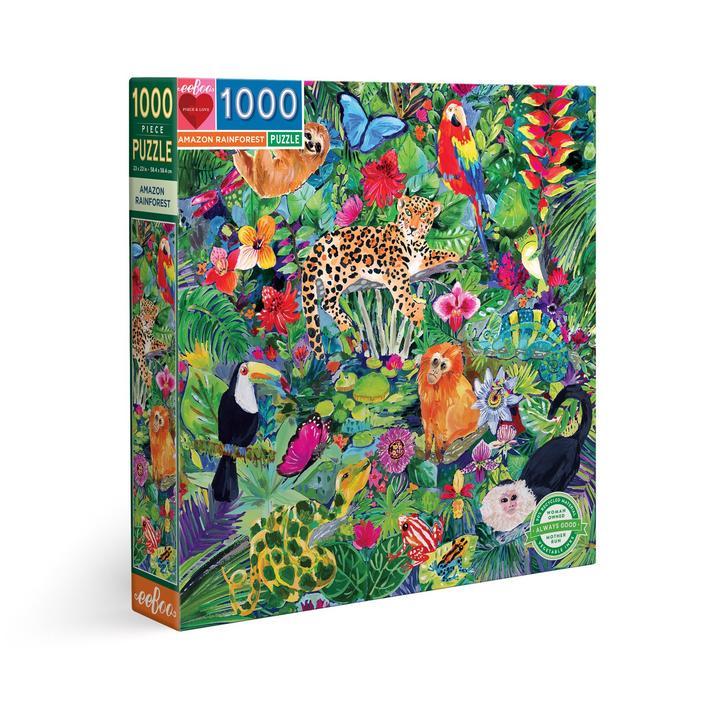Amazon Rainforest 1000pc Puzzle by eeBoo - Timeless Toys