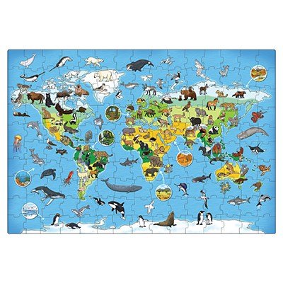 Animal World - 150pc Puzzle and Fact Book - Timeless Toys