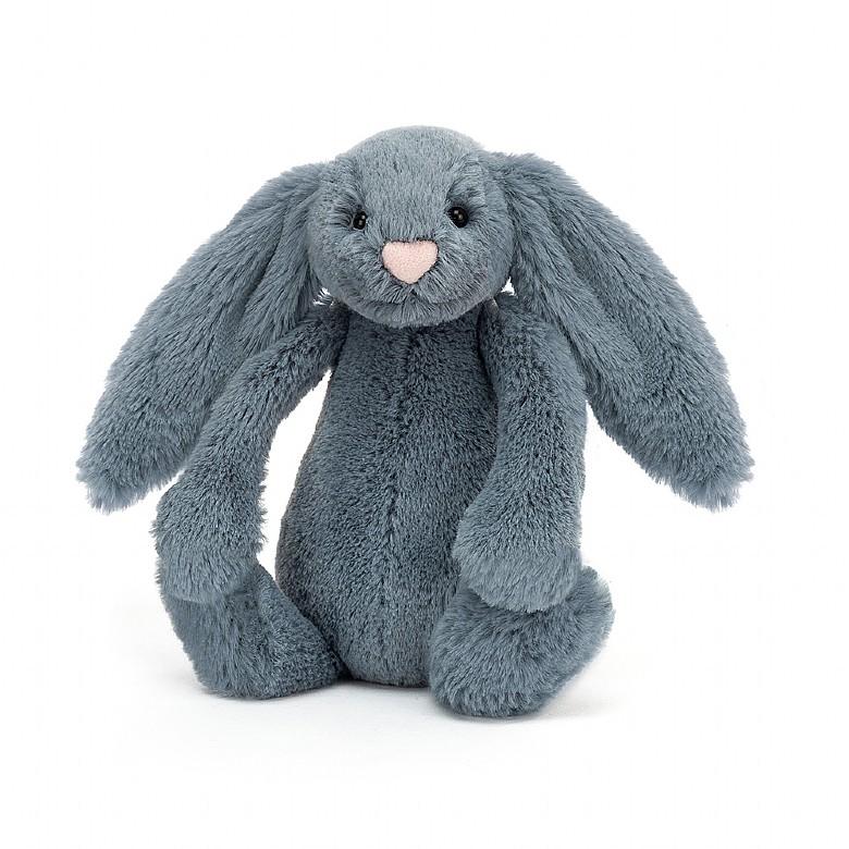 Bashful Dusky Blue Bunny (medium) by Jellycat - Timeless Toys