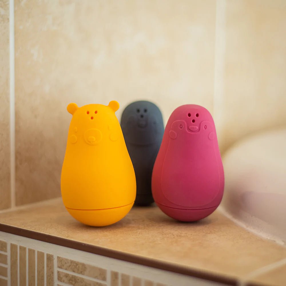 Bath Buddies by Bigjigs (set of 3 textured silicone bath toys) - Timeless Toys