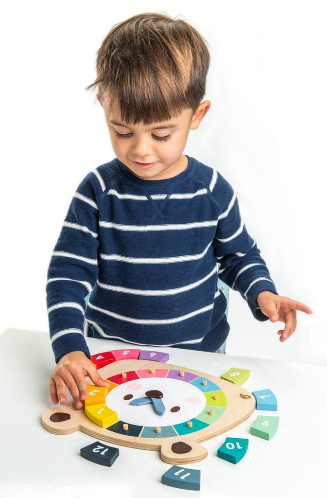 Bears Colours Clock by Tender Leaf Toys - Timeless Toys