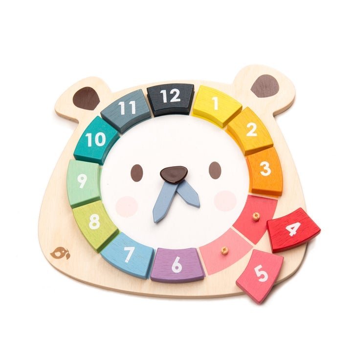 Bears Colours Clock by Tender Leaf Toys - Timeless Toys