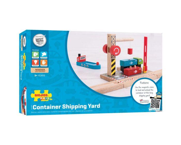 Bigjigs Rail - Container Shipping Yard - Timeless Toys