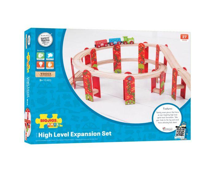 Bigjigs Rail - High Level Track Expansion Pack - Timeless Toys