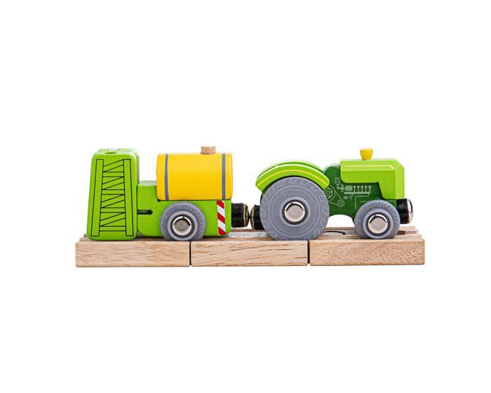 Bigjigs Rail - Tractor and Crop Sprayer - Timeless Toys