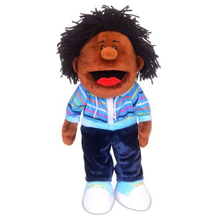 Brown Boy Moving Mouth Hand Puppet – Timeless Toys