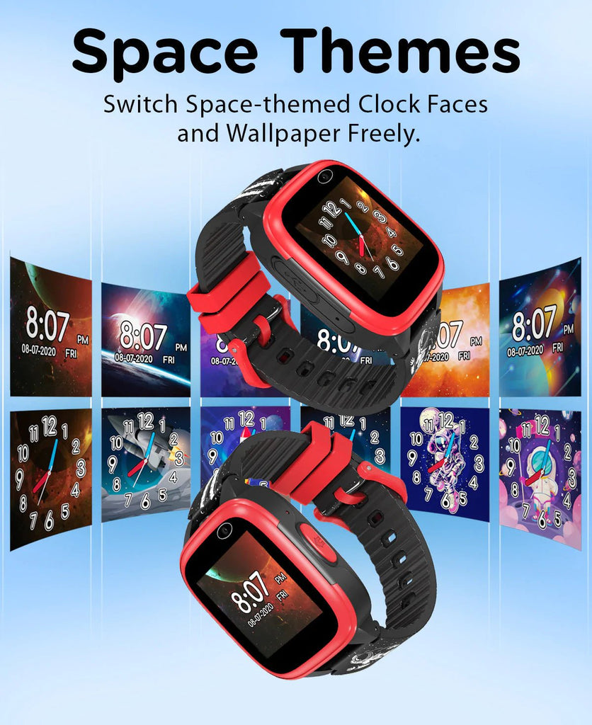 Cactus Kidoplay - Interactive Smart Watch for Kids - Black/Red Trim - Timeless Toys