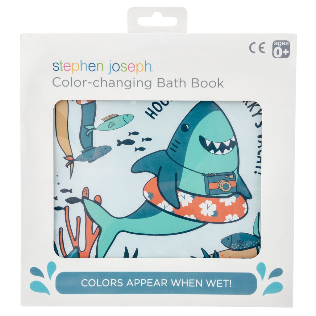 Colour Changing Bath Book Shark by Stephen Joseph - Timeless Toys