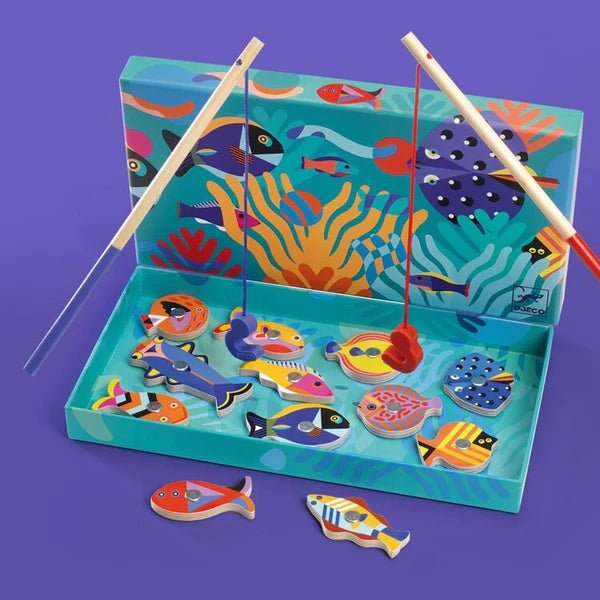 Colourful Magnetic Fishing Game by Djeco - Timeless Toys