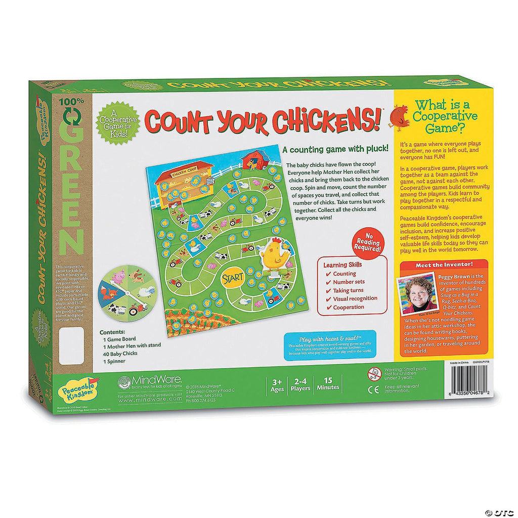 Count Your Chickens Cooperative Board Game - Peaceable Kingdom - Timeless Toys