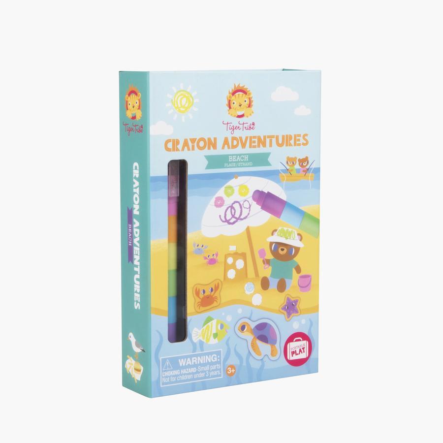 Crayon Adventures - Beach - by Tiger Tribe - Timeless Toys