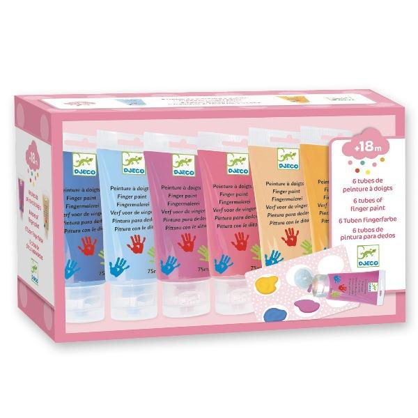 Djeco Finger Paints - Sweet Colours - Timeless Toys