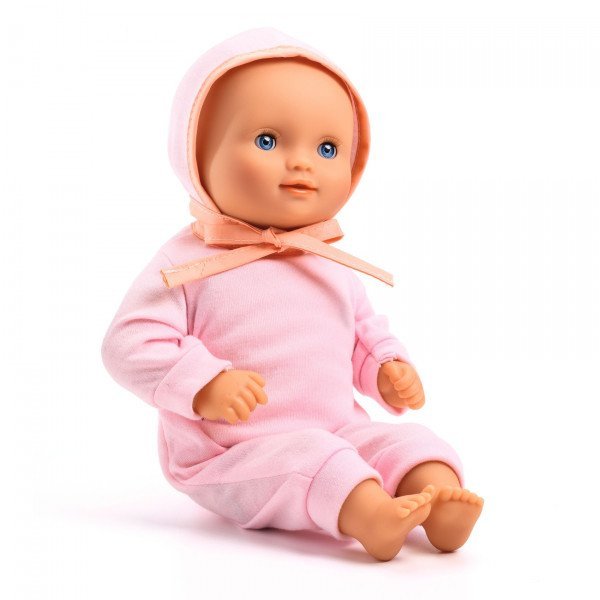 Djeco Pomea Doll - Baby Lilas Rose (32cm) - Timeless Toys