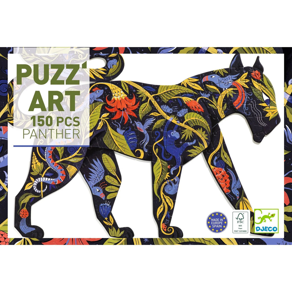 Djeco Puzz'Art Panther - 150pc puzzle - Timeless Toys